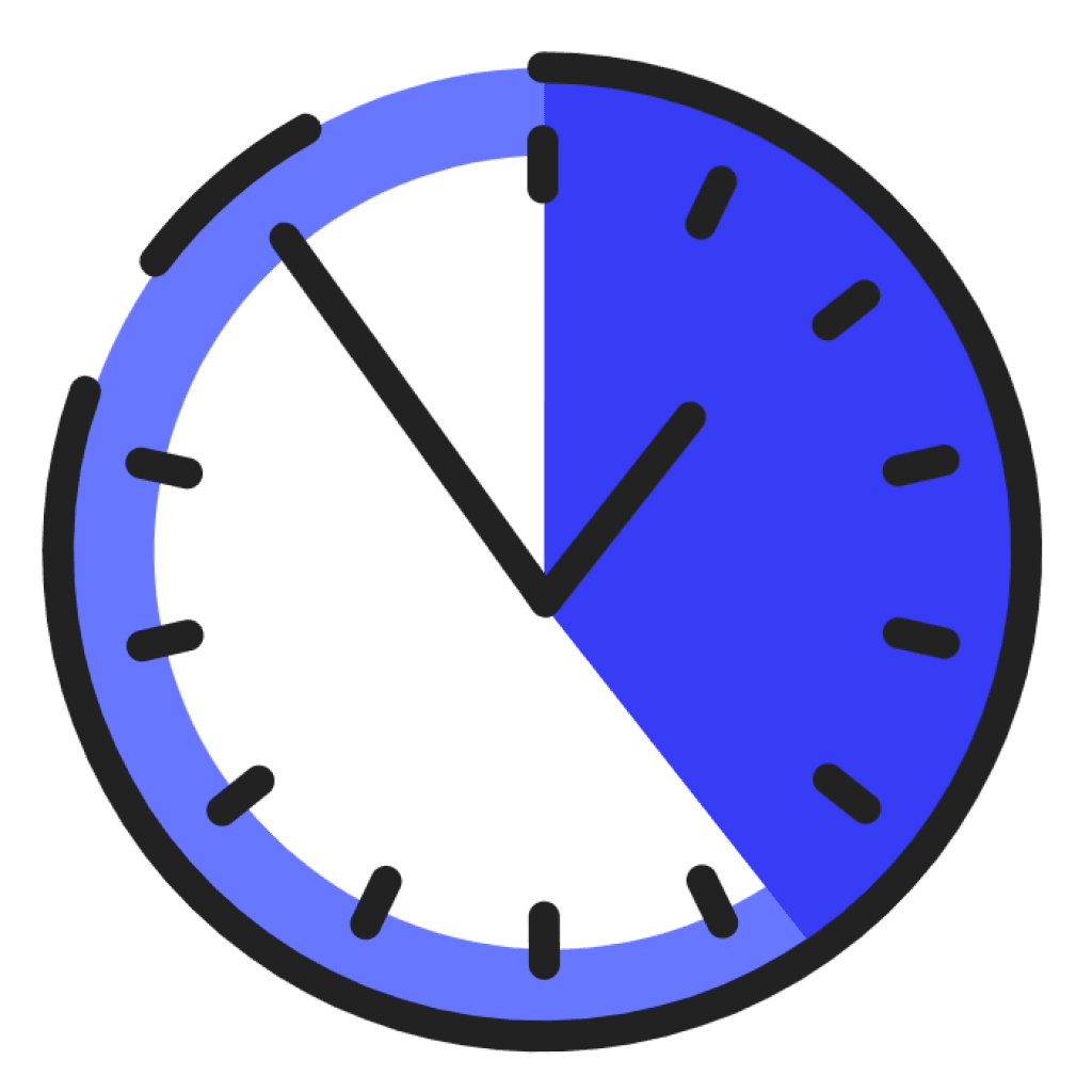 horloge bleu sombre